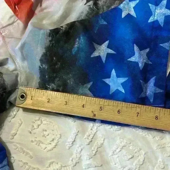 Hollister American Flag Stars and Stripes Beach Swim Trunks. Men's Size 30 - Picture 11 of 11